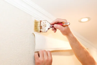 Pose de papier peint à Loudrefing — revêtements muraux et toiles de verre